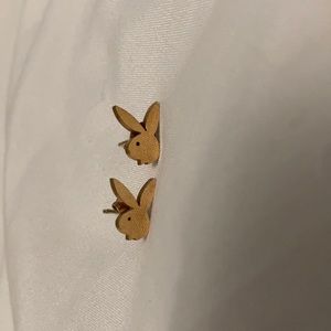 Gold Playboy Studs